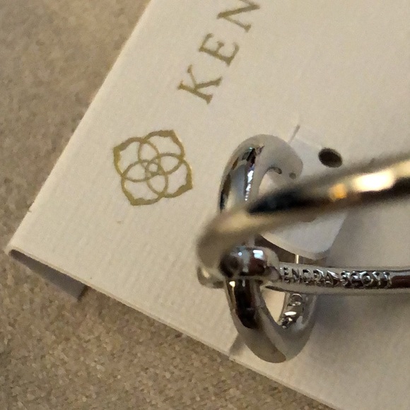 Kendra Scott Sloane Silver Tone Star Open Frame Convertible Hoop Earrings NWT - Picture 11 of 13